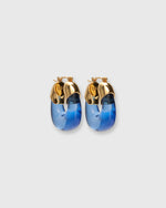 Load image into Gallery viewer, Mini Organic Hoop Earrings in Electric
