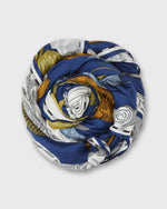 Load image into Gallery viewer, Astrologie Square Scarf in Duck Blue
