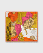 Load image into Gallery viewer, Tokyo Square Scarf in Fuchsia
