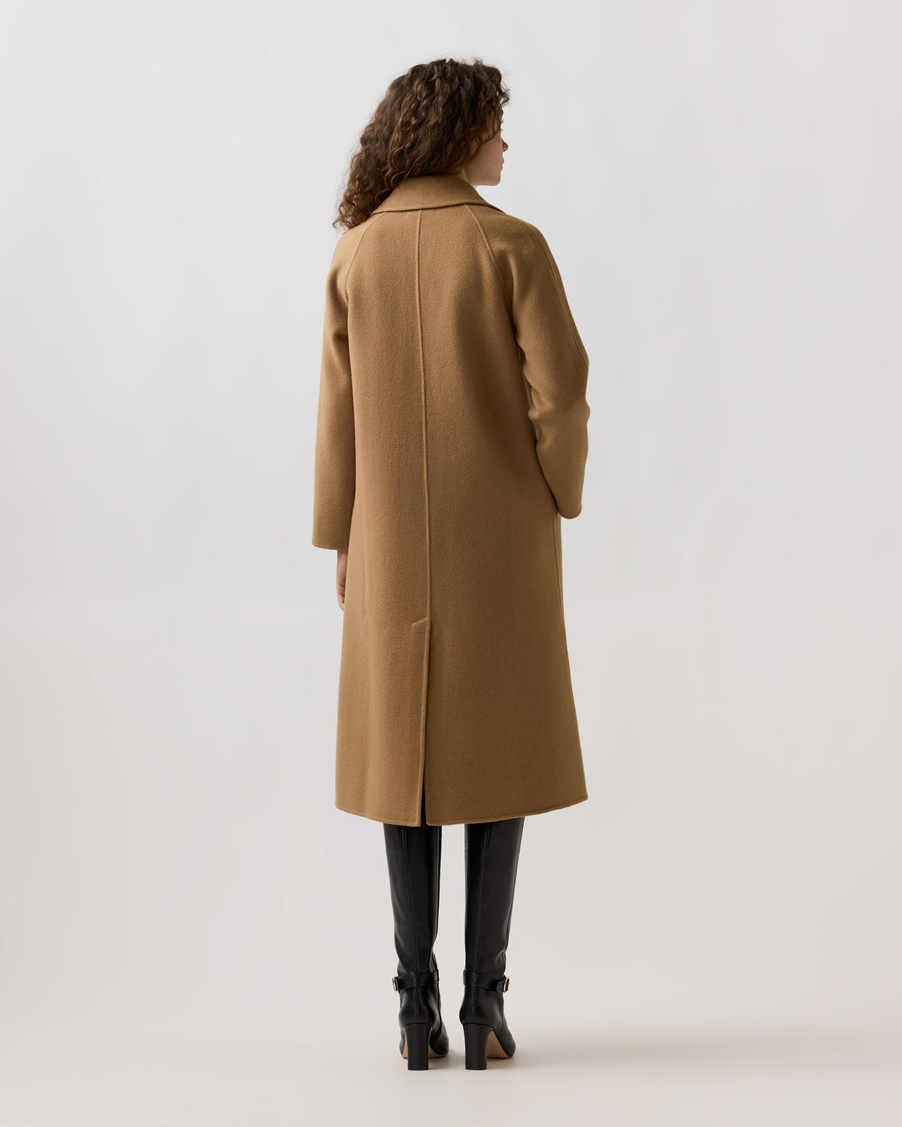 Caterina Coat in Camel Double-Faced Melton