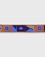 Load image into Gallery viewer, 1.25" African Beaded Belt in Blueshine Toto

