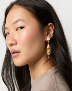 Load image into Gallery viewer, Aviary Classic Mini Earrings in Pink/White
