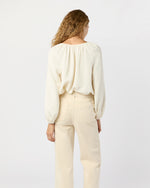 Load image into Gallery viewer, Ariana Blouse in Ivory Silk Crepe de Chine
