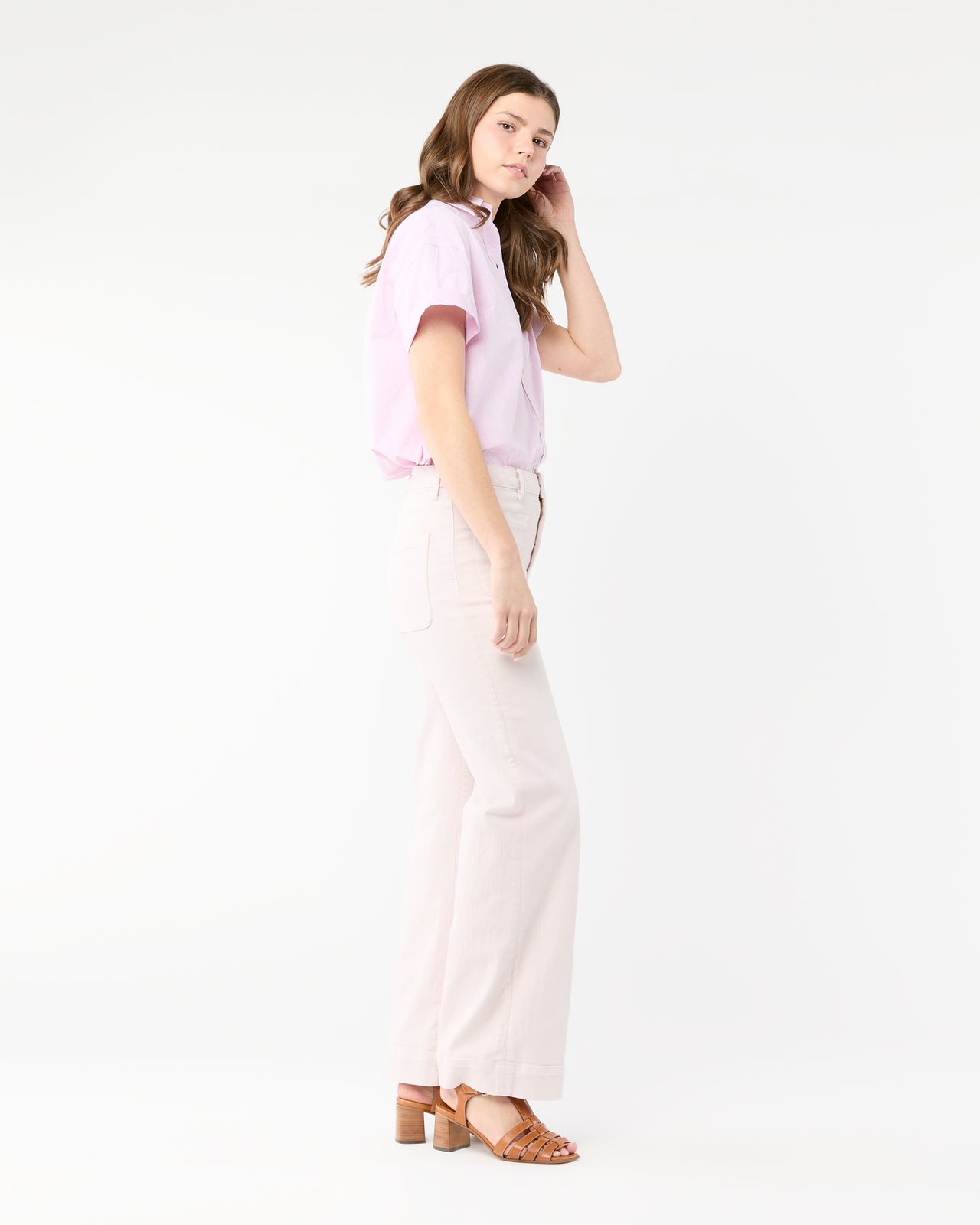 Agnes Shirt in Orchid Chambray
