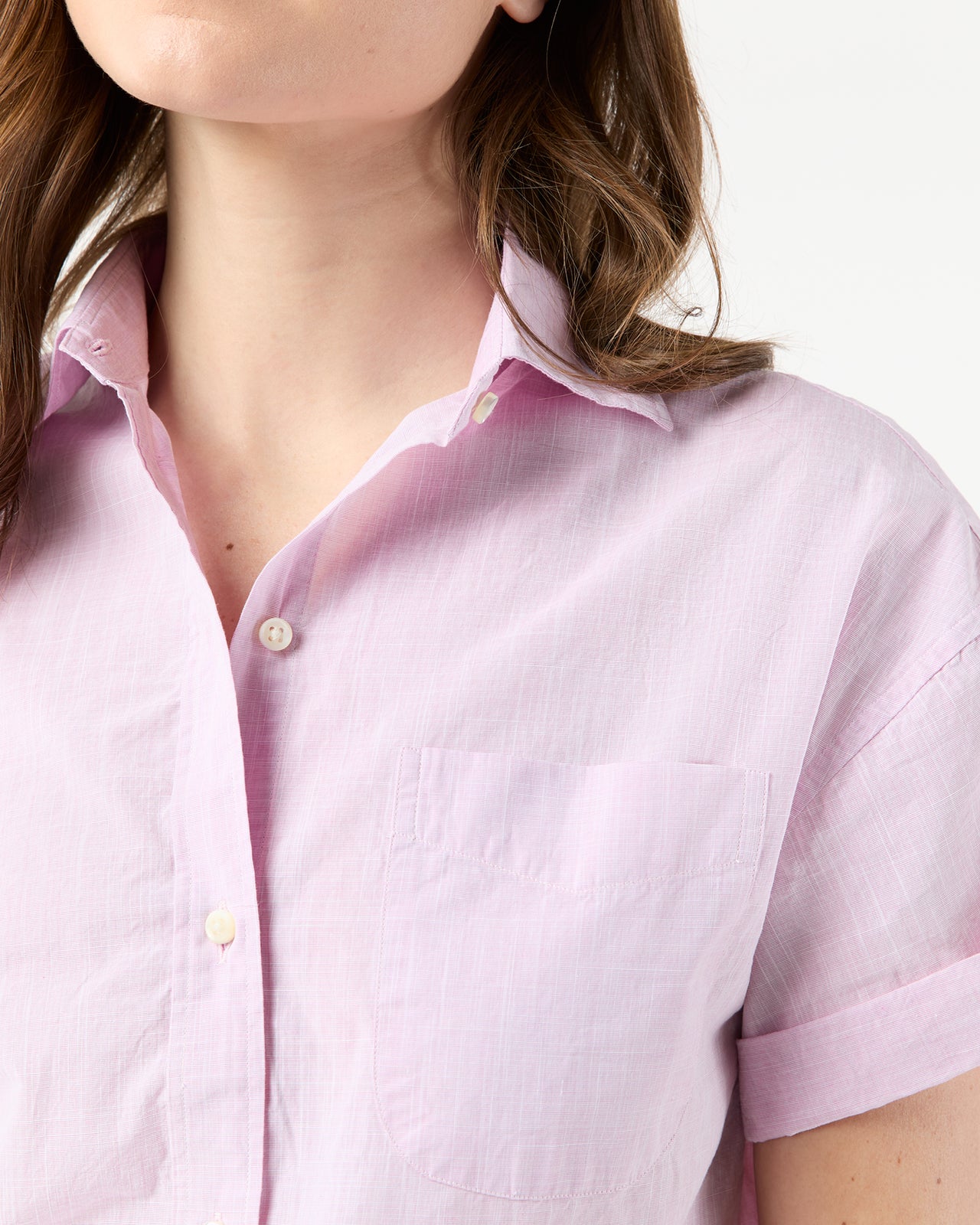 Agnes Shirt in Orchid Chambray