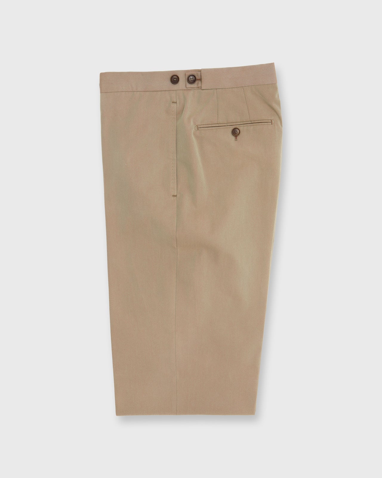 Side-Tab Dress Trouser in Khaki/Red Solaro