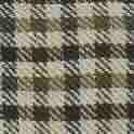 Olive/Brown Check Linen Twill