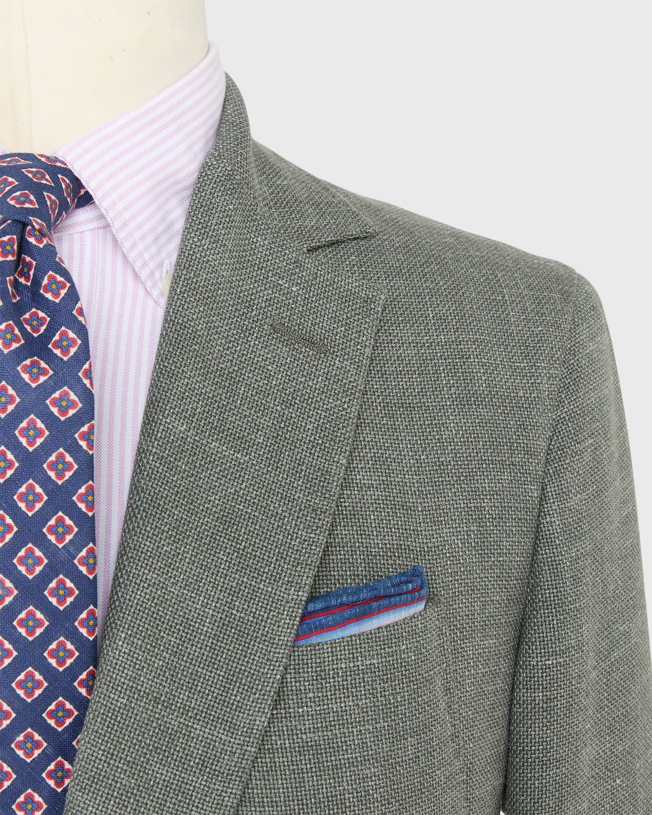 Ghost Blazer in Sage Hopsack