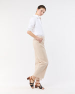 Load image into Gallery viewer, Frankie Cropped Pant in Sand Stretch Twill
