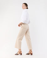 Load image into Gallery viewer, Frankie Cropped Pant in Sand Stretch Twill
