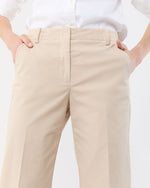 Load image into Gallery viewer, Frankie Cropped Pant in Sand Stretch Twill
