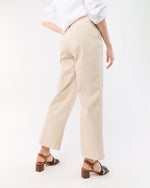 Load image into Gallery viewer, Frankie Cropped Pant in Sand Stretch Twill
