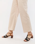 Load image into Gallery viewer, Frankie Cropped Pant in Sand Stretch Twill
