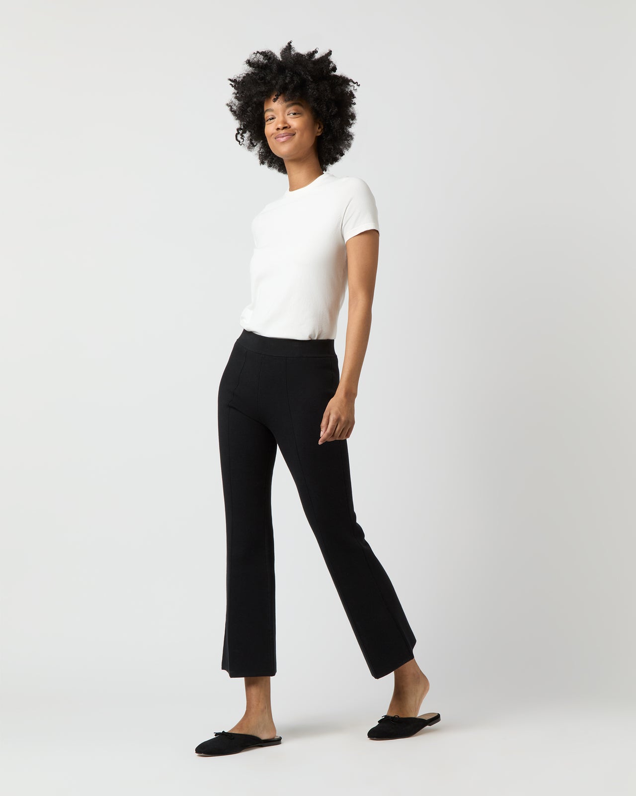 Lee Tee in Chalk Cotton