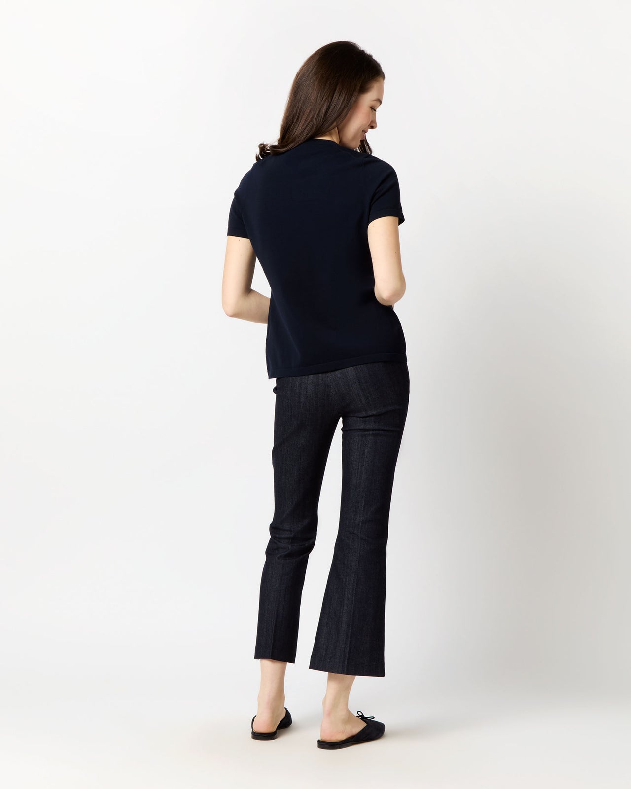 Lee Tee in Navy Cotton