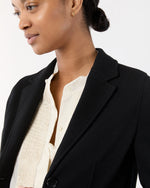 Load image into Gallery viewer, Parker Jacket in Black Wool Pique Knit
