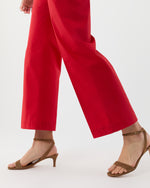 Load image into Gallery viewer, Frankie Cropped Pant in Red Paperweight Stretch Poplin
