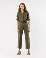 Load image into Gallery viewer, Safari Shirt in Olive Stretch Twill
