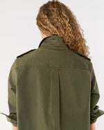 Load image into Gallery viewer, Safari Shirt in Olive Stretch Twill
