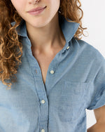 Load image into Gallery viewer, Agnes Shirt in Extra Light Washed Cotolino Chambray
