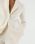 Load image into Gallery viewer, Ghost Blazer in White Linen
