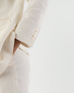 Load image into Gallery viewer, Ghost Blazer in White Linen
