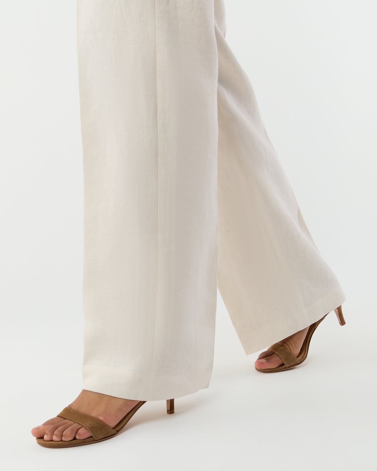 Hutton Pant in White Linen