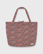 Load image into Gallery viewer, Reusable Tote Bag in Pink/Orange Dazzle Liberty Fabric
