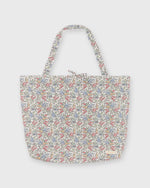 Load image into Gallery viewer, Reusable Tote Bag in Yellow/Blue Hope Springs Liberty Fabric
