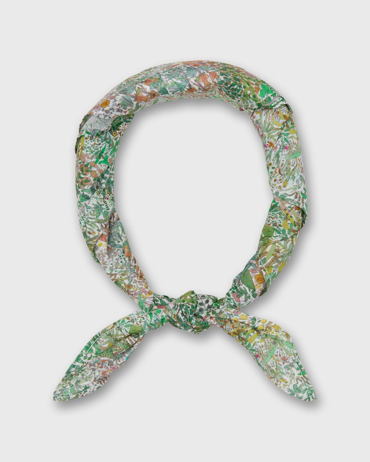 Anyway Scarf in Green Fields Of Eden Liberty Fabric