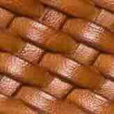 1" Woven O-Ring Belt in Tobacco Leather