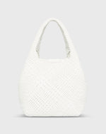 Load image into Gallery viewer, Small Mercato Handwoven Tote in Chalk Leather
