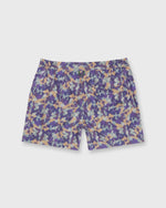 Load image into Gallery viewer, Zip-Front Standard Swim Short in Green/Navy/Brown Camo Printed Nylon

