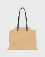 Load image into Gallery viewer, Evie Tote in Camel Suede
