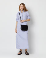 Load image into Gallery viewer, Medium Accordion Clara Crossbody Bag in Black Leather
