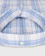 Load image into Gallery viewer, Button-Down Sport Shirt in Bone/Harbor Plaid Poplin
