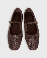 Load image into Gallery viewer, Handwoven Mary Jane in Chocolate Leather
