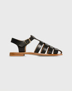 Load image into Gallery viewer, Fisherman Sandal in Black Leather
