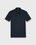 Load image into Gallery viewer, Short-Sleeved Polo in Navy Pima Pique
