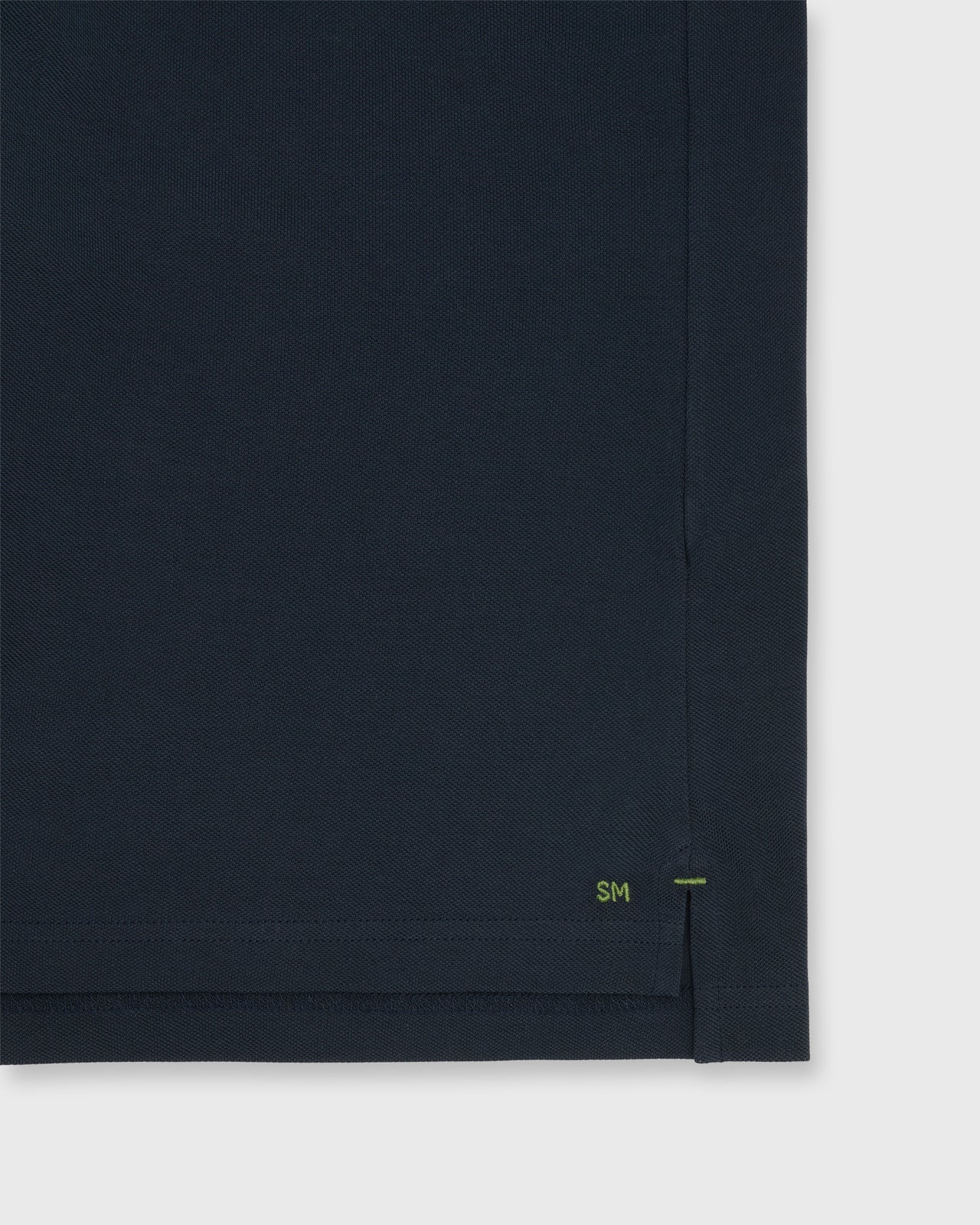 Short-Sleeved Polo in Navy Pima Pique