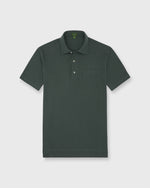Load image into Gallery viewer, Short-Sleeved Polo in Dark Spruce Pima Pique
