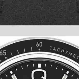 Q Timex Chronograph Watch in Black/Black