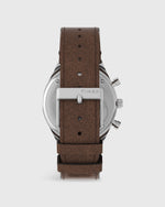 Load image into Gallery viewer, Q Timex Chronograph Watch in Cream/Brown
