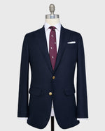 Load image into Gallery viewer, Vesper Blazer in Navy Cashmere Hopsack
