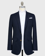 Load image into Gallery viewer, Vesper Blazer in Navy Cashmere Hopsack
