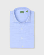 Load image into Gallery viewer, Spread Collar Sport Shirt in Dutch/White Graph Check Poplin
