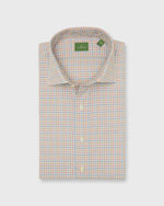 Load image into Gallery viewer, Spread Collar Sport Shirt in Bone/Sky/Berry Tattersall Poplin
