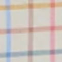 Spread Collar Sport Shirt in Bone/Sky/Berry Tattersall Poplin