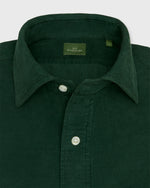 Load image into Gallery viewer, Spread Collar Sport Shirt in Forest Corduroy
