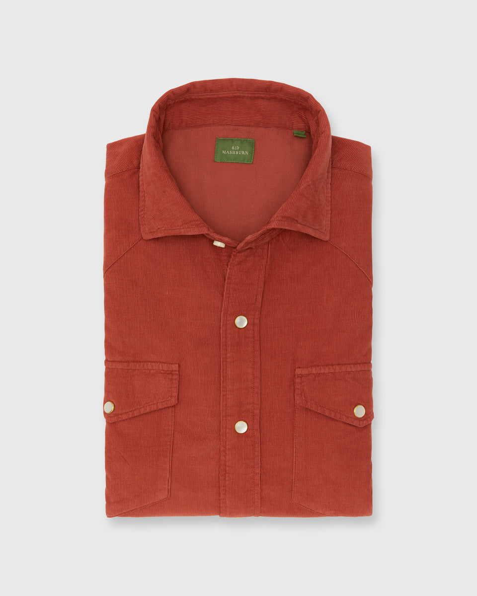 Western Work Shirt in Maple Corduroy